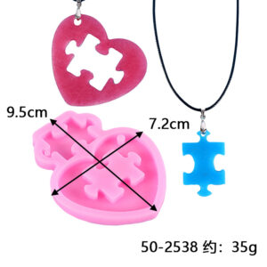 Heart Puzzle Silicone Mold