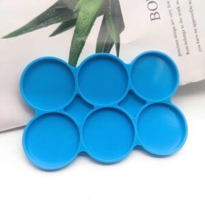 6 in 1 Round keychain mold