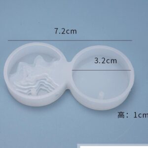 Ocean design keychain pendant mold - STYLE B