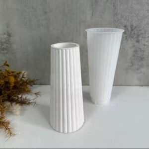 Long Striped Vase Mold