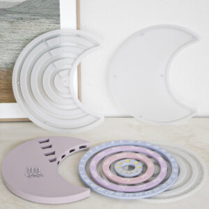 3 Pieces Resin Moon Calendar Mold
