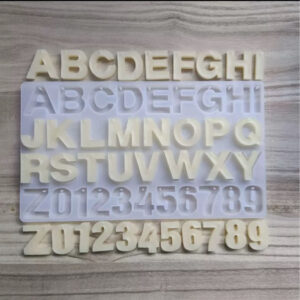 Big Alphanumeric ABC Mold with Hole