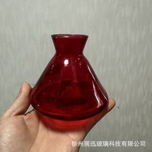 200ml Conical Glass Bottle - RED