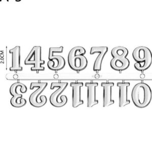 Clock Numerals - SILVER