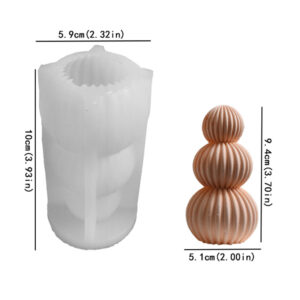 Origami Striped Sphere Mold