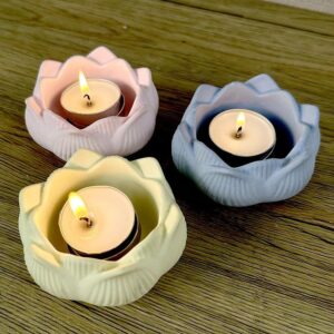 3D Lotus Candle mold