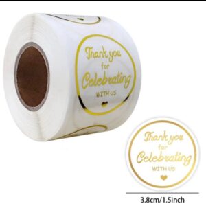 Thank you for celebrating sticker