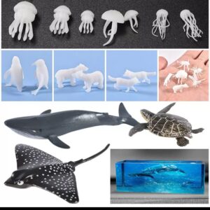 Whale Turtle & Jelly Miniature