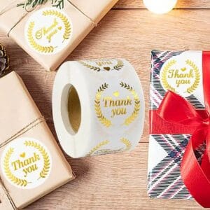 Thank You Sticker (gold)