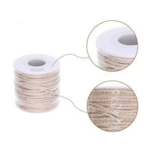Unwaxed wick roll